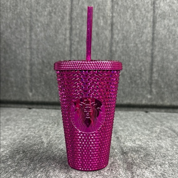 Starbucks Other - Starbucks Fuchsia Studded Tumbler